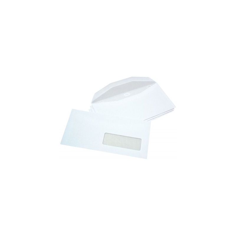 Achetez Boîte de 1000 enveloppes blanches 114x229 80g/m² fenêtre 35x100 de mise sous pli automati.. Achetez Boîte de 1000 enveloppes blanches 114x229 80g/m² fenêtre 35x100 de mise sous pli automati..