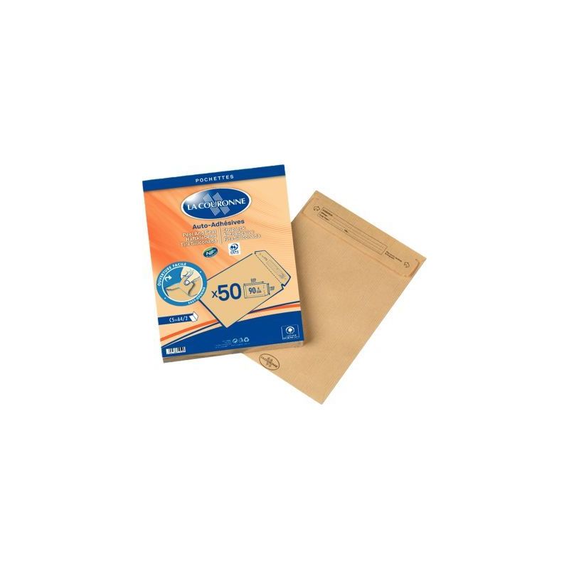 Achetez Paquet de 50 pochettes kraft C5 162x229 90g/m² bande de protection 51954 LA COURONNE pas ch.. Achetez Paquet de 50 pochettes kraft C5 162x229 90g/m² bande de protection 51954 LA COURONNE pas ch..