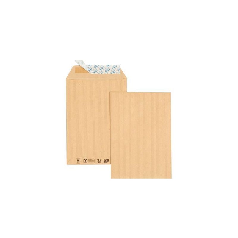 Achetez Paquet de 50 pochettes kraft B5 176x250 85g/m² bande de protection 554 pas cher sur Ma Rent..