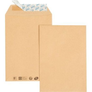 Achetez Paquet de 50 pochettes kraft B5 176x250 85g/m² bande de protection 554 pas cher sur Ma Rent..