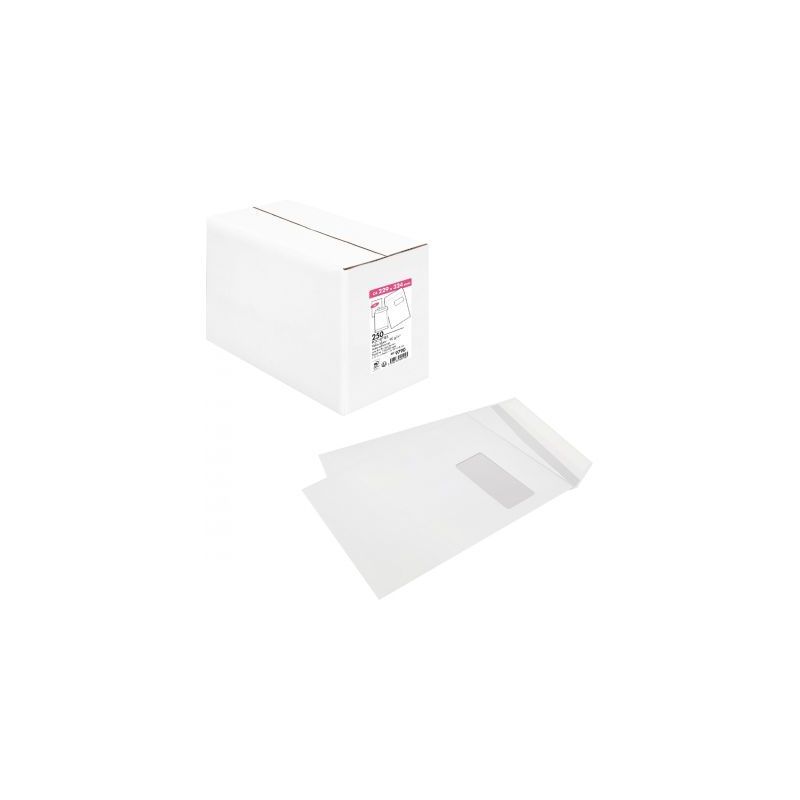 Achetez Boîte de 250 pochettes blanches C4 229x324 90g/m² fenêtre 50x110 bande de protection 9790.. Achetez Boîte de 250 pochettes blanches C4 229x324 90g/m² fenêtre 50x110 bande de protection 9790..