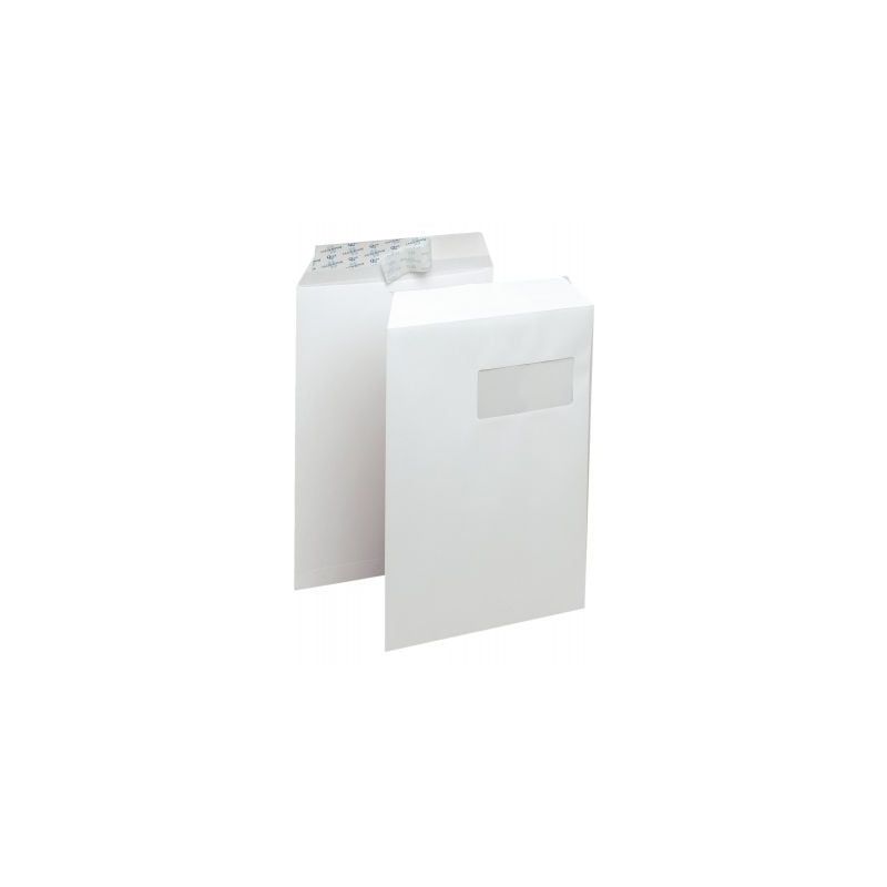 Achetez Boîte de 250 pochettes vélin blanc C4 229x324 90g/m² fenêtre 50x110 bande de protection .. Achetez Boîte de 250 pochettes vélin blanc C4 229x324 90g/m² fenêtre 50x110 bande de protection ..