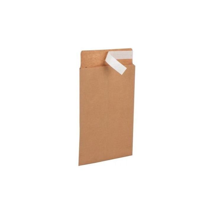 Paquet de 50 pochettes  kraft + 260 x 330 mm 130g  bande siliconée 502761 LA COURONNE