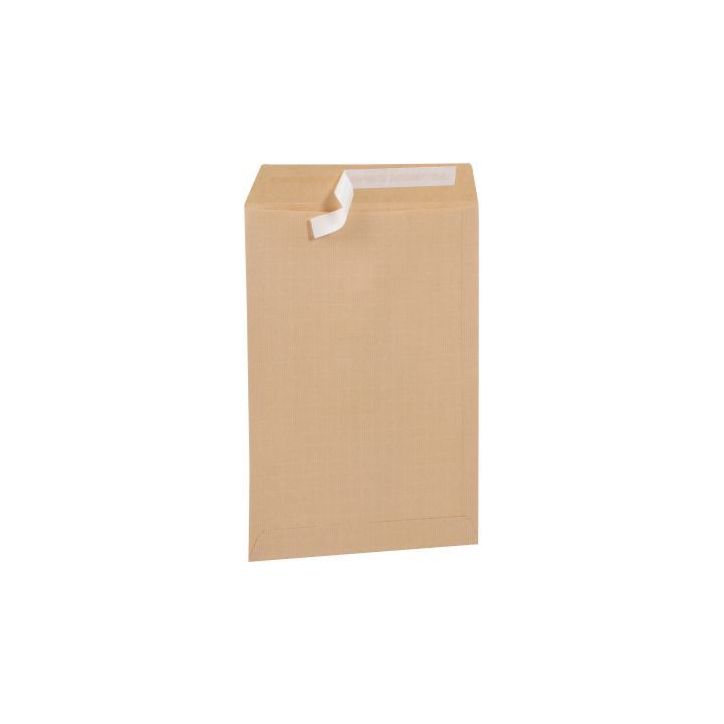 Paquet de 50 pochettes kraft armé 229x324 130g/m² bande de protection 501762 LA COURONNE