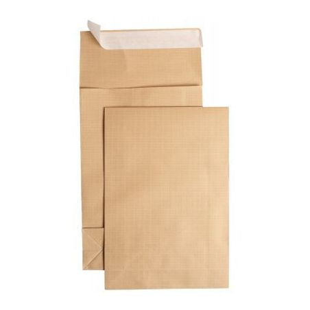 Achetez Paquet de 50 pochettes kraft armé 280x410mm soufflet 90mm bande siliconée 1729 LA COURONNE..