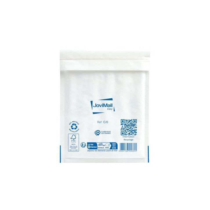 Carton de 100 pochettes bulles d'air 15x21cm 153100103