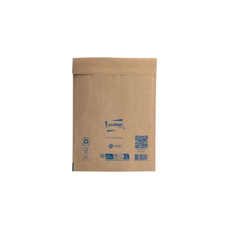 Achetez Paquet de 10 pochettes bulles papier 180x260mm Kraft 153400125 JOVIMAIL JOVIPACK pas cher su..