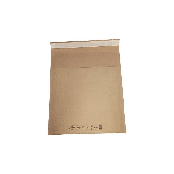 Carton de 50 pochettes bulle air papier 250  x 350 mm avec soufflet 120 mm 839 LA COURONNE