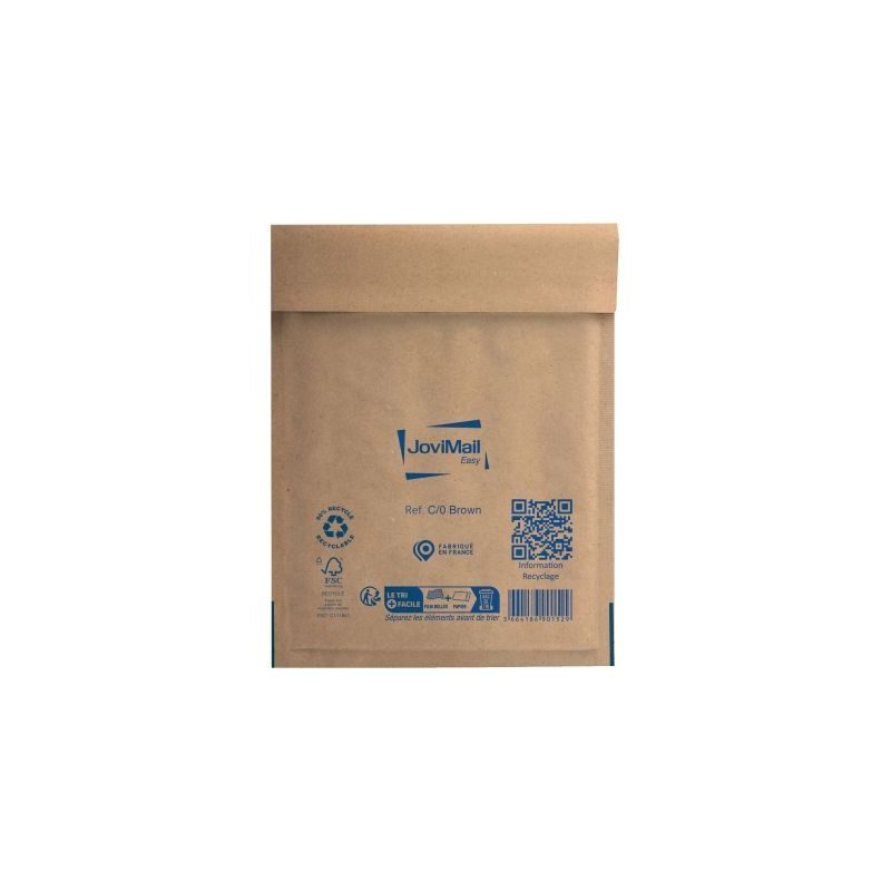 Achetez Carton de 100 pochettes bulles papier 150x210mm Kraft 153400103 JOVIMAIL JOVIPACK pas cher s.. Achetez Carton de 100 pochettes bulles papier 150x210mm Kraft 153400103 JOVIMAIL JOVIPACK pas cher s..