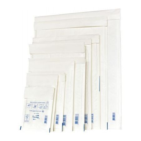 Achetez Paquet de 10 pochettes matelassées en kraft Blanches bulles format 22 x 33 cm pas cher sur ..