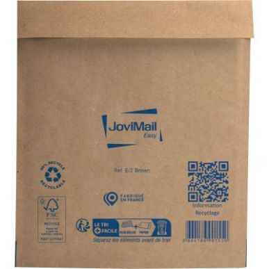 Achetez Paquet de 10 pochettes bulles papier 220x260mm Kraft 153400126 JOVIMAIL JOVIPACK pas cher su..