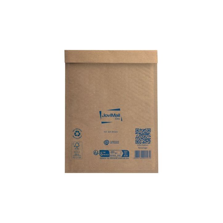 Paquet de 10 pochettes bulles papier 240x330mm Kraft 153400128 JOVIMAIL JOVIPACK