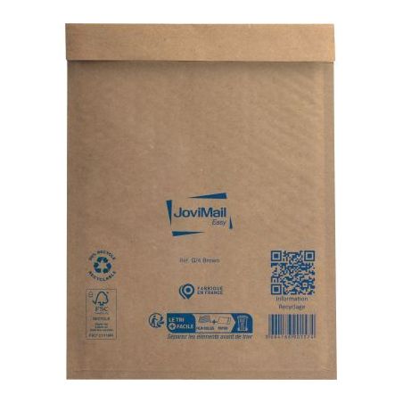 Achetez Carton de 100 pochettes bulles papier 240x330mm Kraft 153400108 JOVIMAIL JOVIPACK pas cher s..