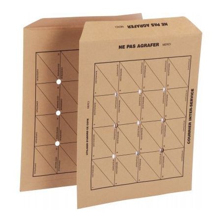 Achetez Boîte de 250 pochettes kraft courrier intérieur 260x330 120g/m² 31845 pas cher sur Ma Ren..