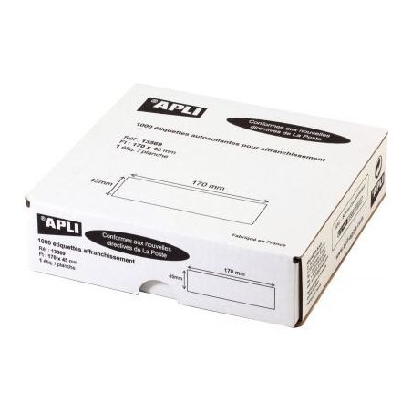 Achetez Boîte de 1000 étiquettes d'affranchissement 170x45mm 13569 AGIPA pas cher sur Ma Rentrée ..