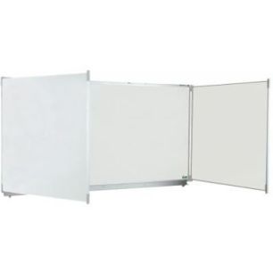 Tableau triptyque blanc émaillé 120x400 + auget 4900004 VANERUM Tableau triptyque blanc émaillé 120x400 + auget 4900004 VANERUM