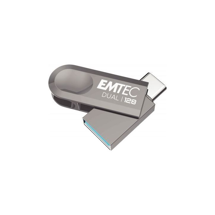 Clé USB 3.2 Emtec Dual 128 Go ECMMD128GD283 EMTEC