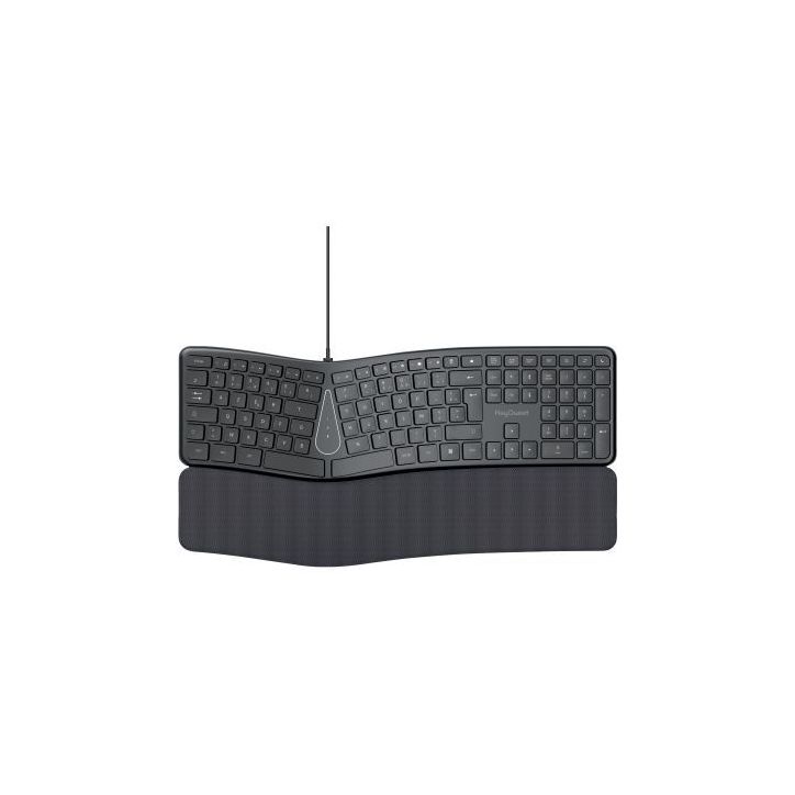 Clavier filaire ekogreen ergonomique gris KO058688 KEYOUEST