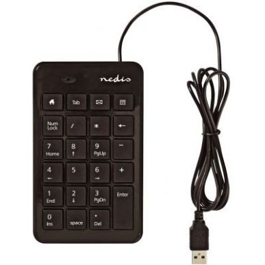 Achetez Pavé numérique USB filaire noir KBNM100BK NEDIS pas cher sur Ma Rentrée Scolaire