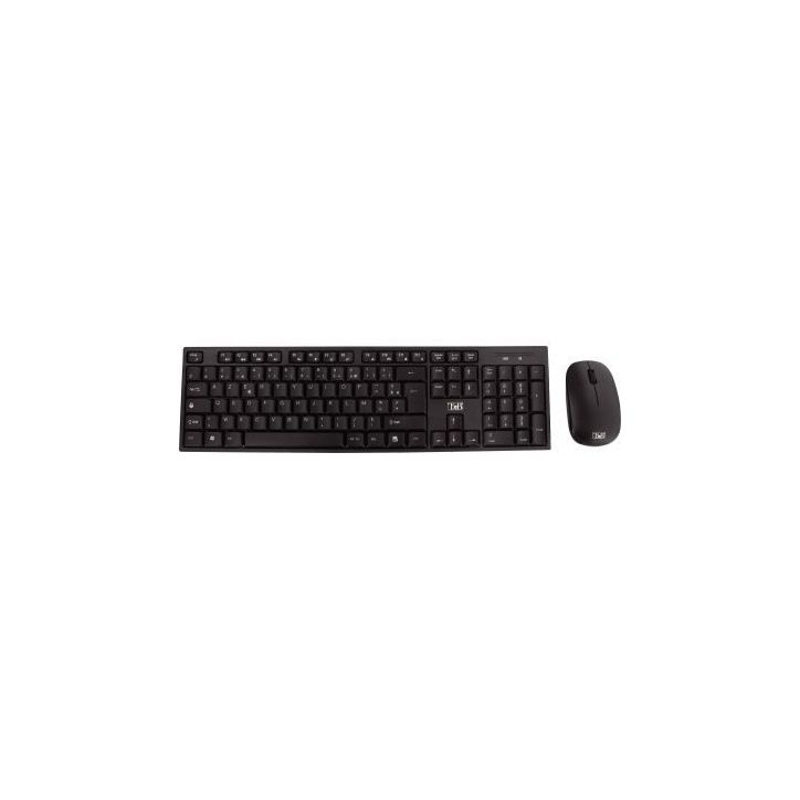 Pack clavier et souris sans fil T'NB Classy couleur noir KBSCBK2 T'NB
