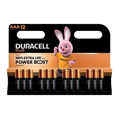 Achetez Blister 12 piles 1.5V PLUS POWERBOOST AAA / LR03 / MN2400 5000394176911 DURACELL pas cher su..