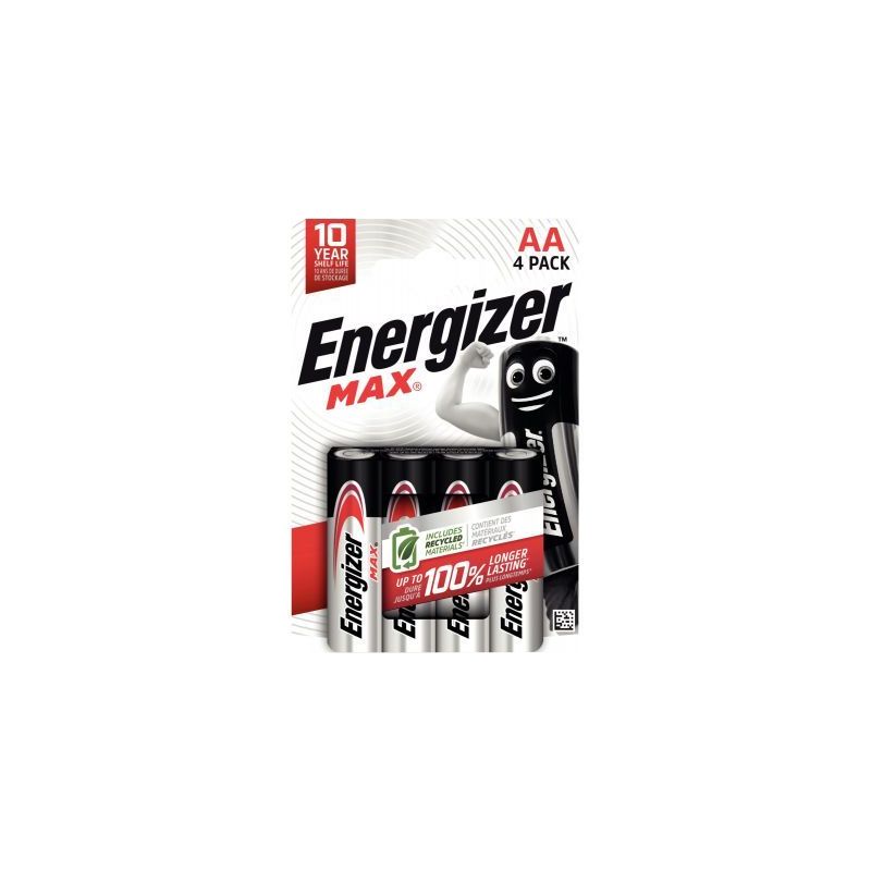 Achetez Blister de 4 piles 1.5V Max AA 7638900437645 ENERGIZER pas cher sur Ma Rentrée Scolaire Achetez Blister de 4 piles 1.5V Max AA 7638900437645 ENERGIZER pas cher sur Ma Rentrée Scolaire