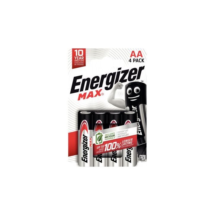 Blister de 4 piles 1.5V Max AA 7638900437645 ENERGIZER