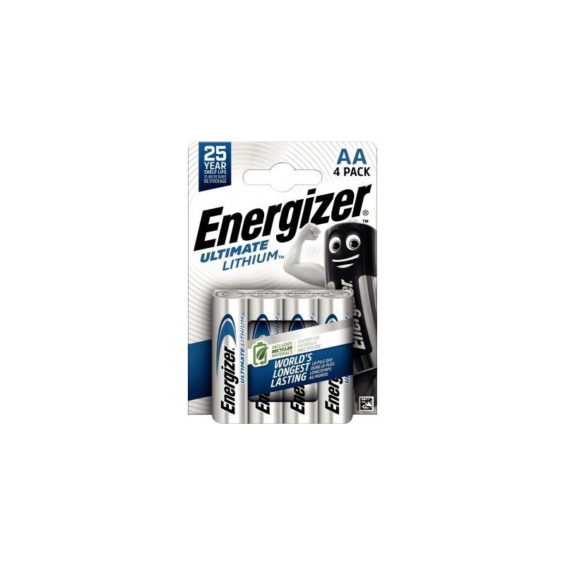 Achetez Blister 4 piles 1,5V Ultimate Lithium AA 7638900262643 ENERGIZER pas cher sur Ma Rentrée Sc..