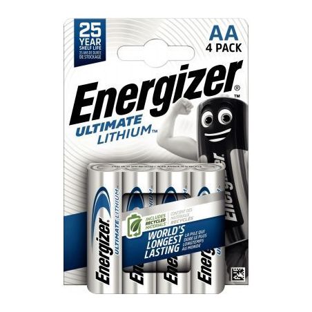 Achetez Blister 4 piles 1,5V Ultimate Lithium AA 7638900262643 ENERGIZER pas cher sur Ma Rentrée Sc..