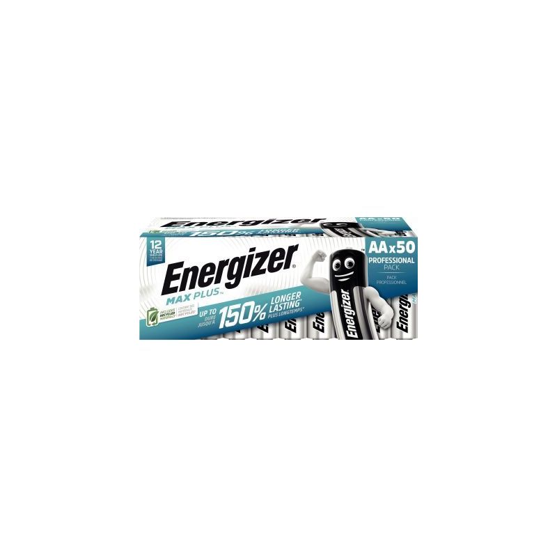 Achetez Blister 50 piles 1,5V Max Plus AA 7638900444933 ENERGIZER pas cher sur Ma Rentrée Scolaire