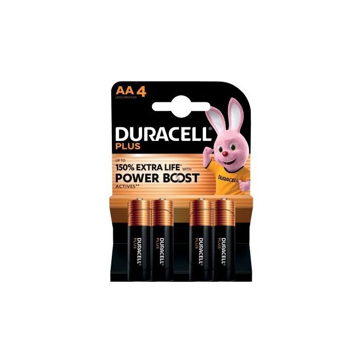 Blister 4 piles 1.5V PLUS POWERBOOST AA / LR06 / MN1500 5000394176027 DURACELL