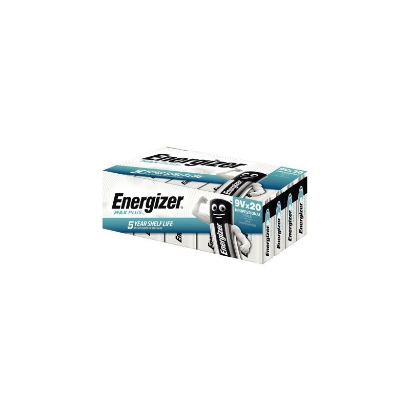 Achetez Paquet 20 piles 9V Max Plus 7638900423204 ENERGIZER pas cher sur Ma Rentrée Scolaire