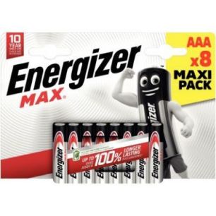 Achetez Blister de 8 piles 1.5V Max AAA 7638900437980 ENERGIZER pas cher sur Ma Rentrée Scolaire