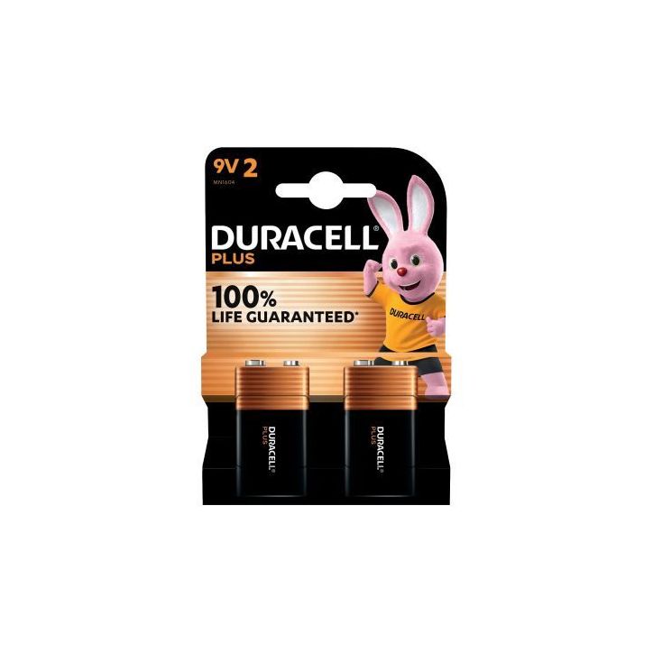 Blister 2 piles 9V 6LR61 Plus 5000394142268 DURACELL