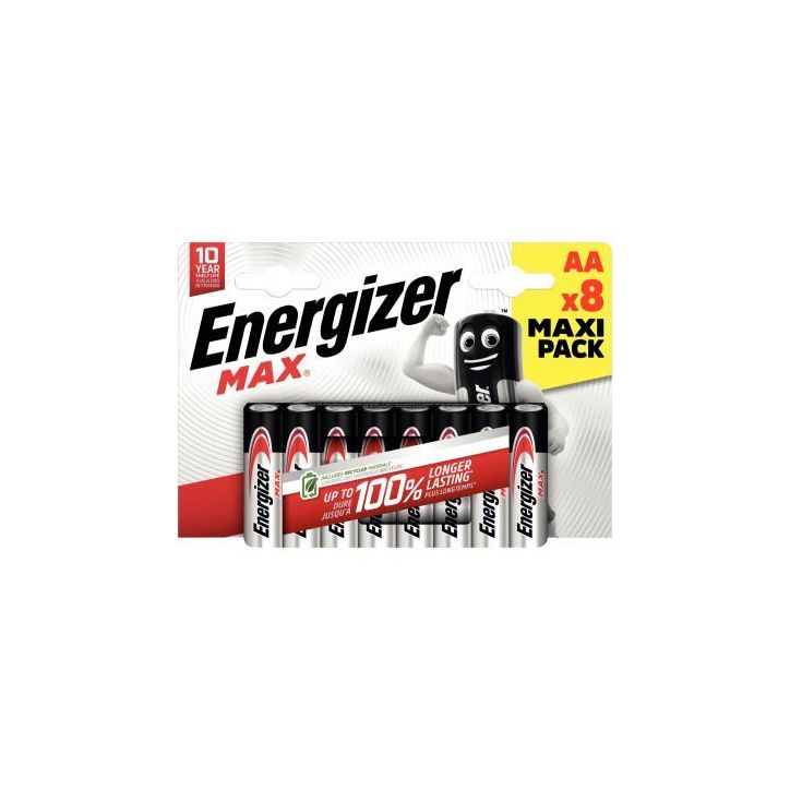 Blister de 8 piles 1.5V Max AA 7638900437720 ENERGIZER