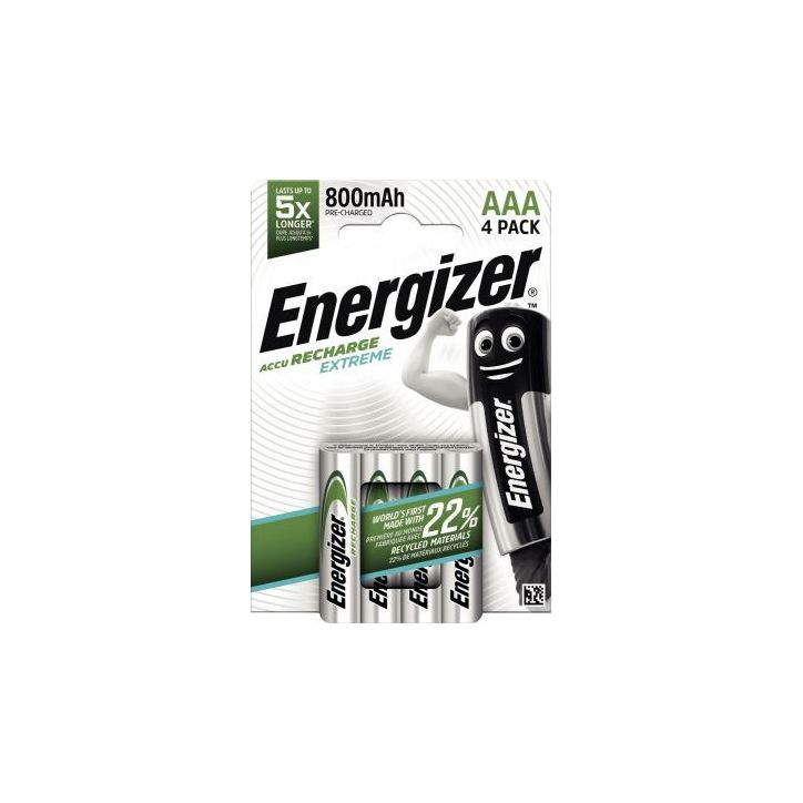 Blister 4 accu Energizer AAA / LR03 800 mAh 7638900416879 ENERGIZER