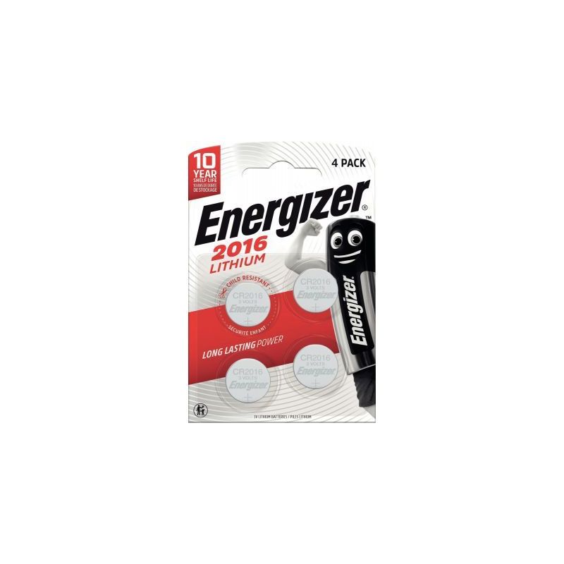 Achetez Blister de 4 piles lithium 3V CR2016 7638900415353 ENERGIZER pas cher sur Ma Rentrée Scolai.. Achetez Blister de 4 piles lithium 3V CR2016 7638900415353 ENERGIZER pas cher sur Ma Rentrée Scolai..