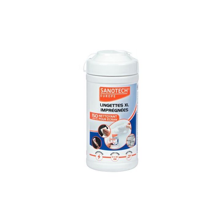 Boite de 150 grandes lingettes nettoyantes ST0191 SANOTECH