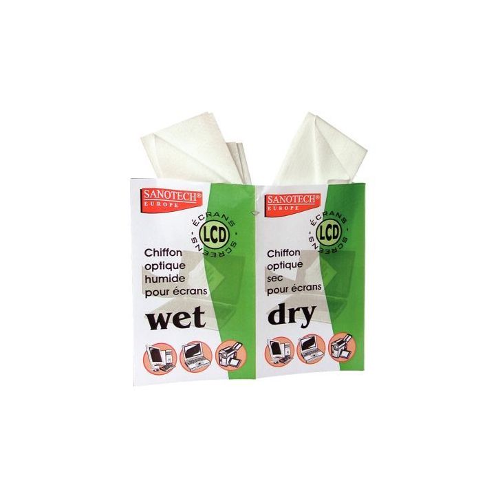 Sachet de 24 lingettes nettoyantes pour écran ST0165E SANOTECH