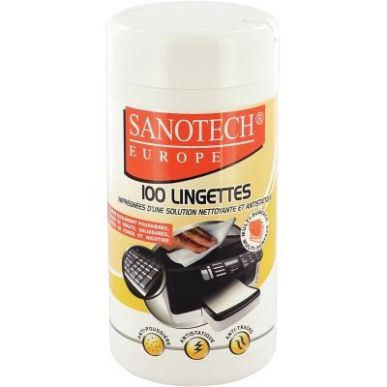 Achetez Boîte de 100 lingettes nettoyantes multi-surfaces pré-imprégnées anti-statiques  pas che..