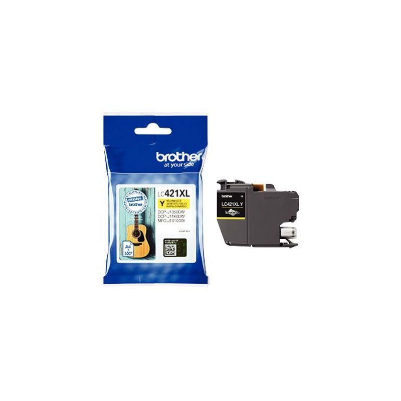 Achetez Cartouche encre Brother LC421XLY haute capacité jaune à la marque Guitare LC421XLY BROTHER.. Achetez Cartouche encre Brother LC421XLY haute capacité jaune à la marque Guitare LC421XLY BROTHER..