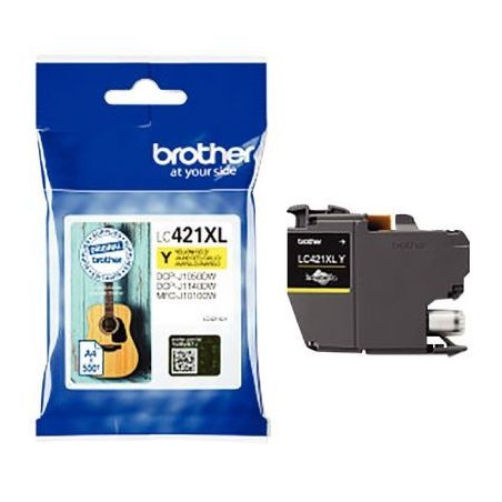 Achetez Cartouche encre Brother LC421XLY haute capacité jaune à la marque Guitare LC421XLY BROTHER..