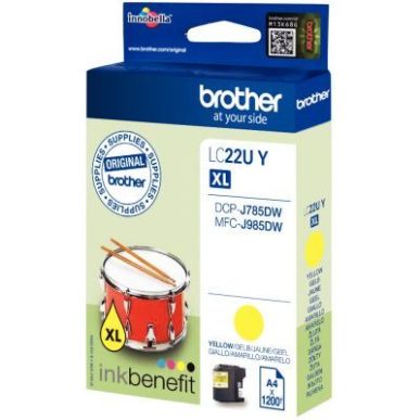 Achetez Cartouche jet d'encre à la marque Brother LC22UY jaune ultra haute capacité Tambour LC22UY..