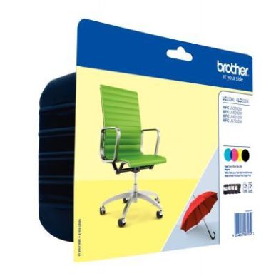 Achetez Lot de 4 cartouches jet d'encre à la marque Brother LC229XLVALP noir cyan magenta jaune trî.