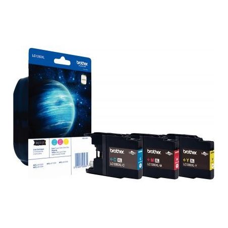 Achetez Brother NEPTUNE lot 3 cartouches encre cyan, magenta, jaune haute capacité authentique LC12..