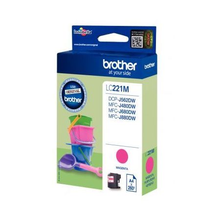 Achetez Cartouche jet d'encre à la marque Brother LC221M magenta Seaux de plage BRSPILC221M BROTHER..