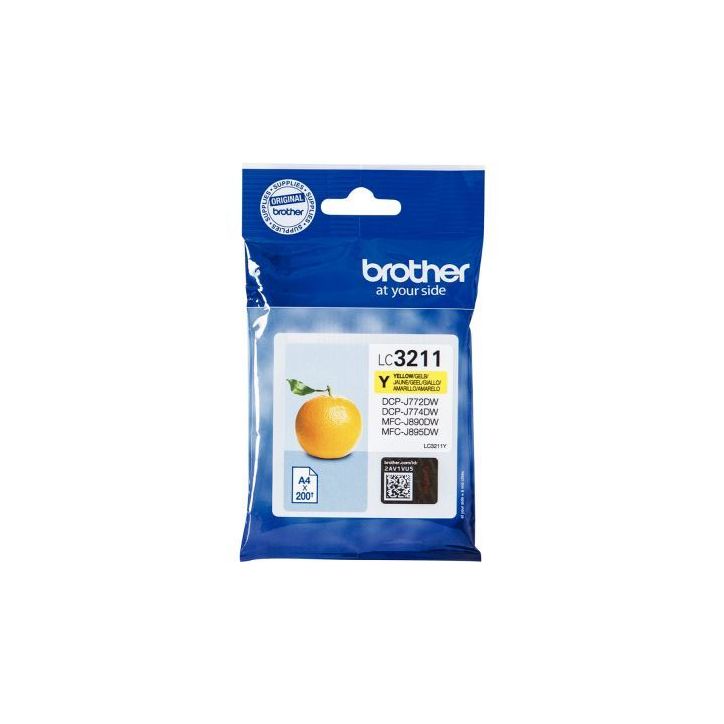 Cartouche encre à la marque Brother LC3211Y jaune Orange LC3211Y BROTHER