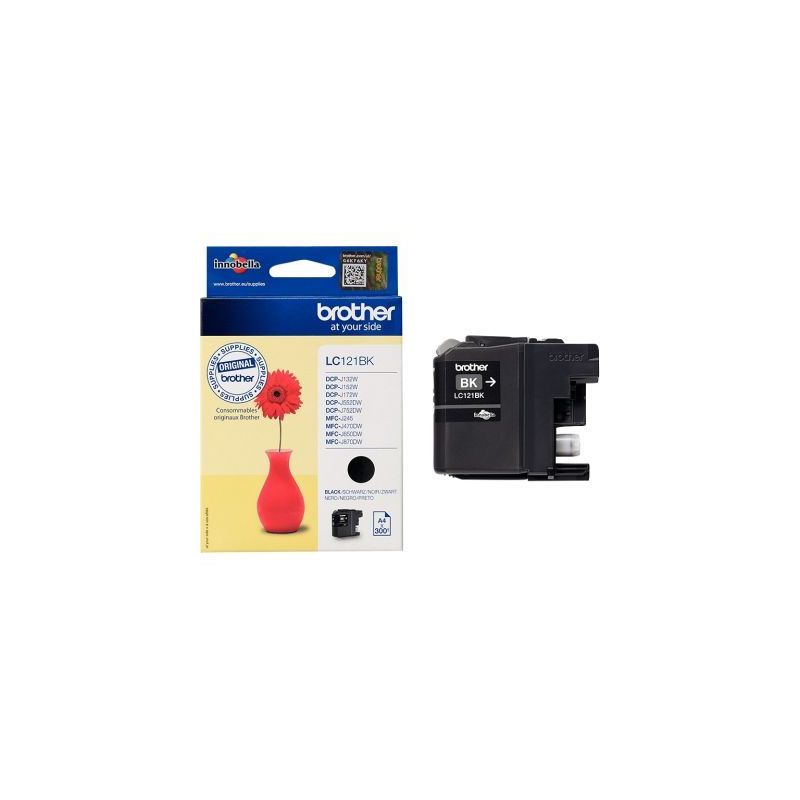Achetez Cartouche jet d'encre à la marque Brother LC121 noir Marguerite rouge BRSPILC121BK BROTHER ..