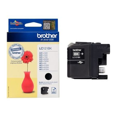 Achetez Cartouche jet d'encre à la marque Brother LC121 noir Marguerite rouge BRSPILC121BK BROTHER ..