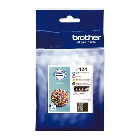 Achetez Lot de 4 cartouches encre Brother LC424VAL noir cyan magenta et jaune à la marque Élastiqu..